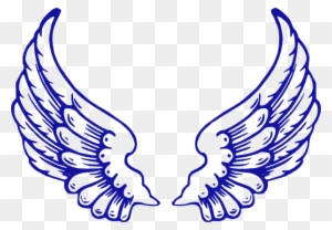 Running Wings Clip Art - Angel Wings And Halo