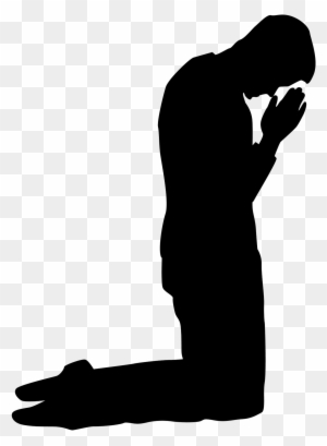 Praying Silhouettes Pinterest Stenciling And Craft - Man Kneeling In Prayer