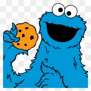 Cookie Monster Face Template Cookie Monster Clip Art - Transparent  Background Cookie Clipart, HD Png Download - vhv