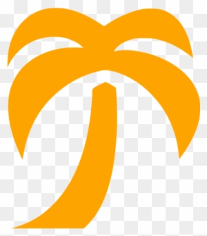 Orange Clipart Palm Tree - Transparent Cartoon Palm Tree, clipart ...