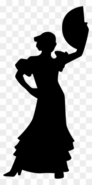 Free: Silhouette, Woman, Female, Flamenco Icons, Dancer, - Xadrez Bispo Png  