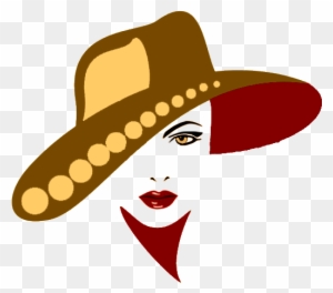 Graphics Female Silhouette - Sombreros En Punto De Cruz - Free ...