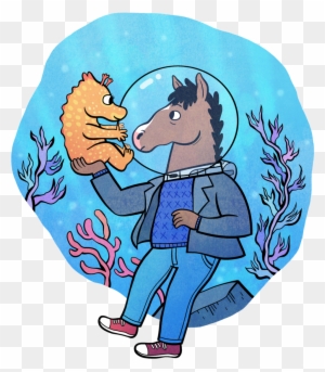 Seahorse Drawing Sea Of Dreams Bojack Horseman Free