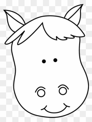 horse head drawings clip art