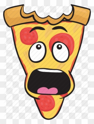 cartoon pizza face