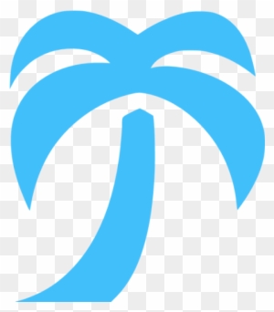 Palm Tree Icon Blue