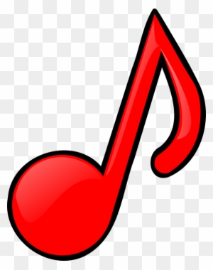 Red Music Note Clip Art At Clker - Colored Music Notes Clip Art