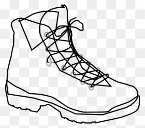 hiking boot clipart