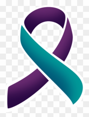 90 900407 Lost In Paradise Teal And Purple Ribbon 
