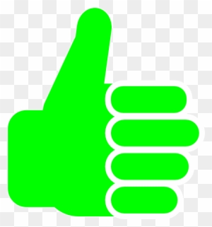 Clip Arts Related To - Green Thumbs Up Sign - Free Transparent Png 