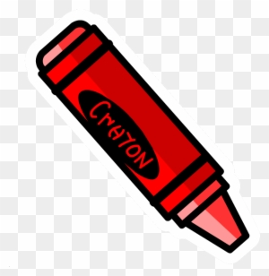 clipart red crayon