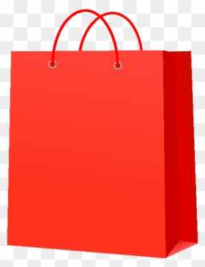 Paper Bag Red Vector Icon - Design Bag Icon Vector - Free Transparent ...