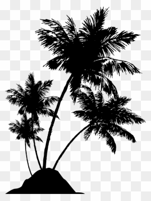 Free Clipart Of A Palm Tree And Beach - Palm Tree And Beach Clipart ...