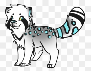 Snow Leopard Clipart Chibi - Snow Leopard Red Panda