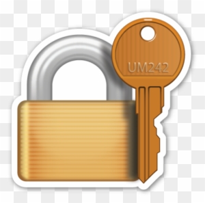 closed lock with key Emoji - Download for free – Iconduck