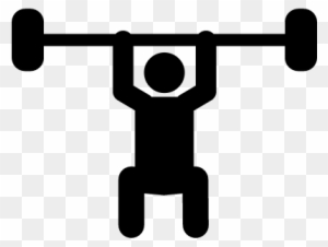 Weightlifting Silhouette Vector - Weight Lifting Silhouette Transparent