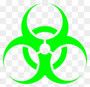 Neon Green Clip Art At Clker - Green Biohazard Symbol Transparent Background