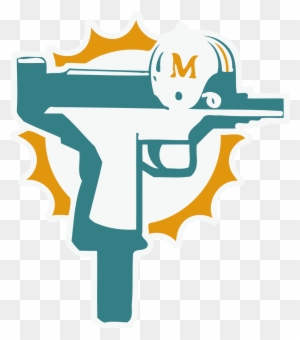 Custom Miami Dolphins Uzi Gun T Shirt Football Jersey - Miami